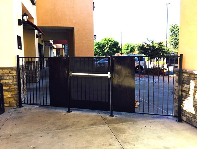Iron fencing for commercial applications