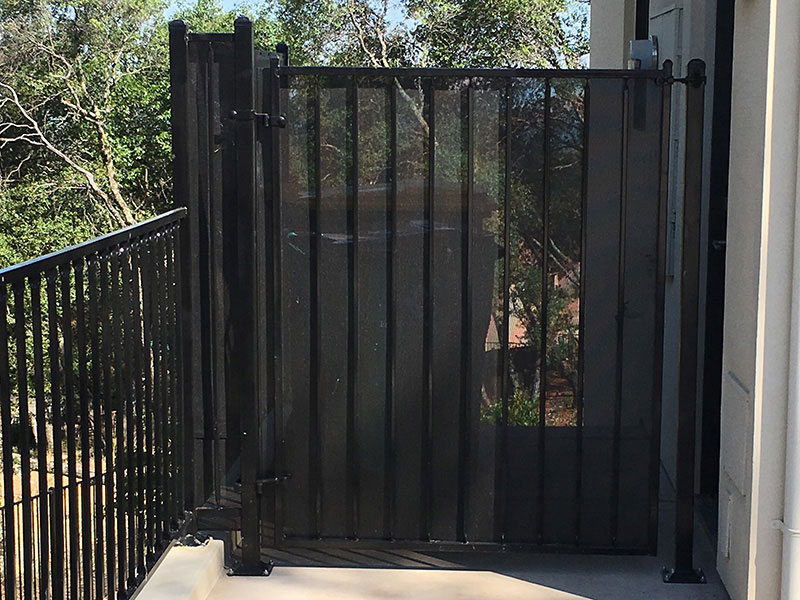 Iron Fence Gate Construction Iron gate with fence built for residential property