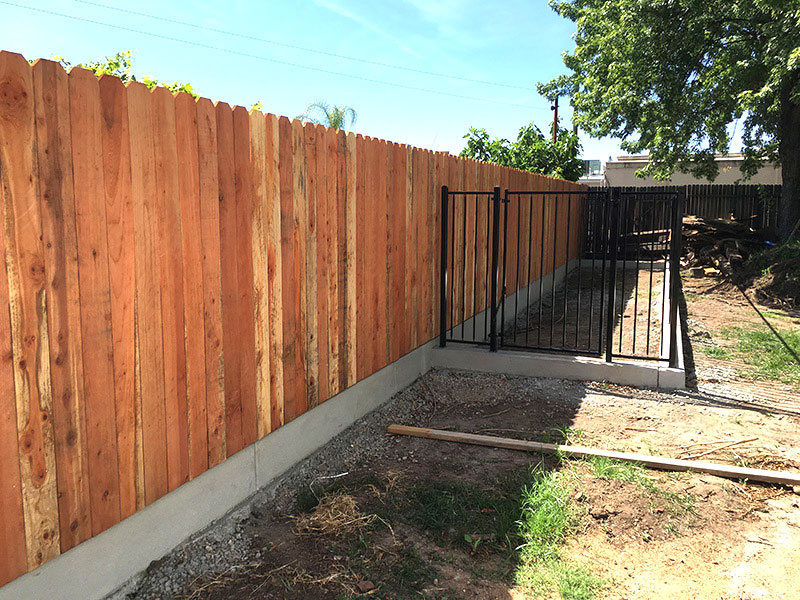 Iron Fence Gate Construction Iron gate with fence with gate built for residential property