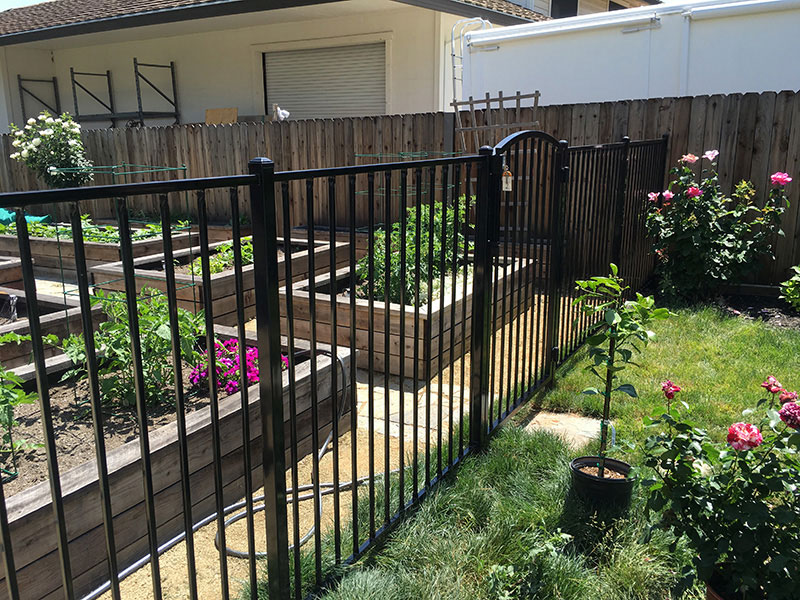 Iron Fence Gate Construction Iron gate with fence with gate built for residential property