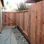 Wood fence built for residential property
